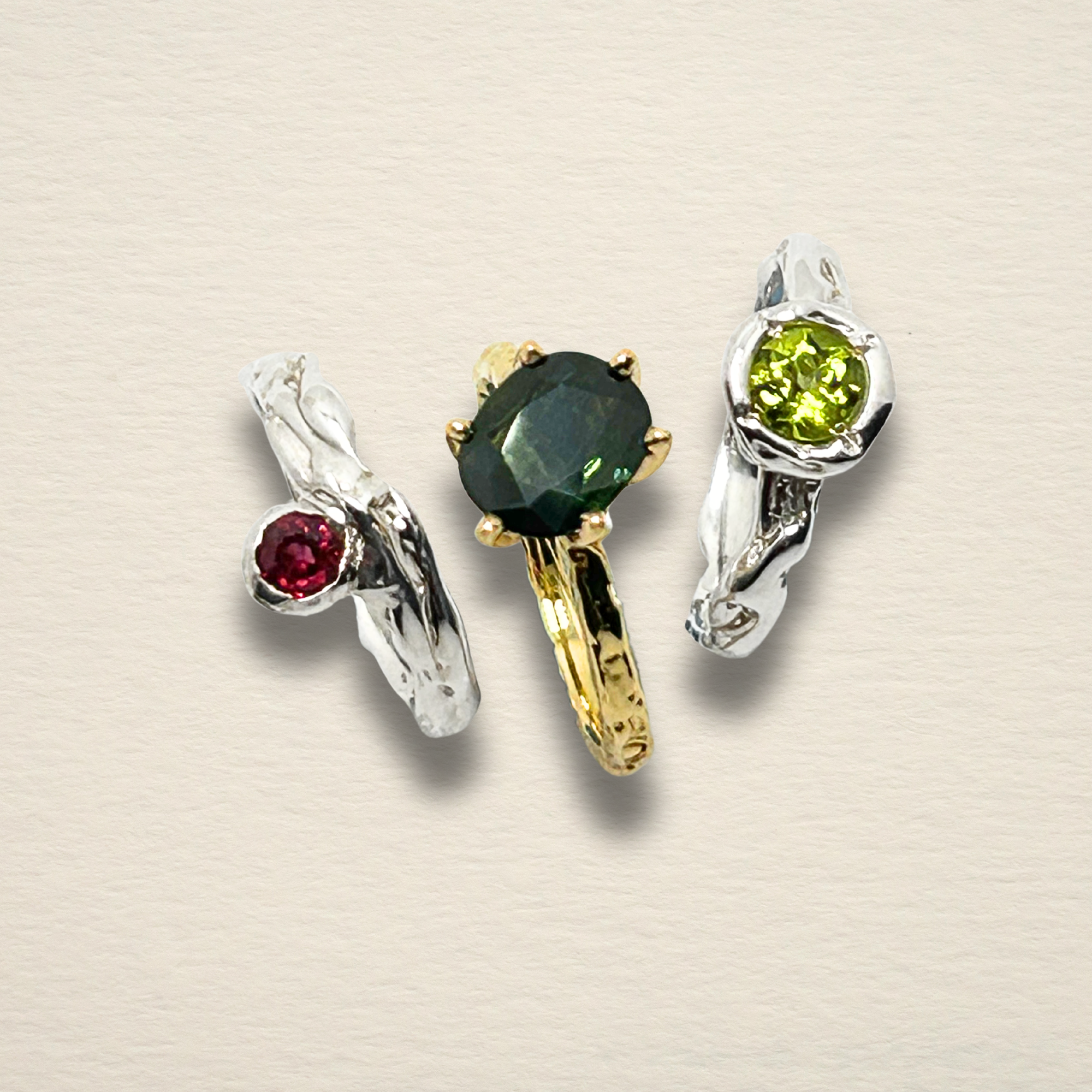 The Rhodolite Garnet Solitaire | Archive Series
