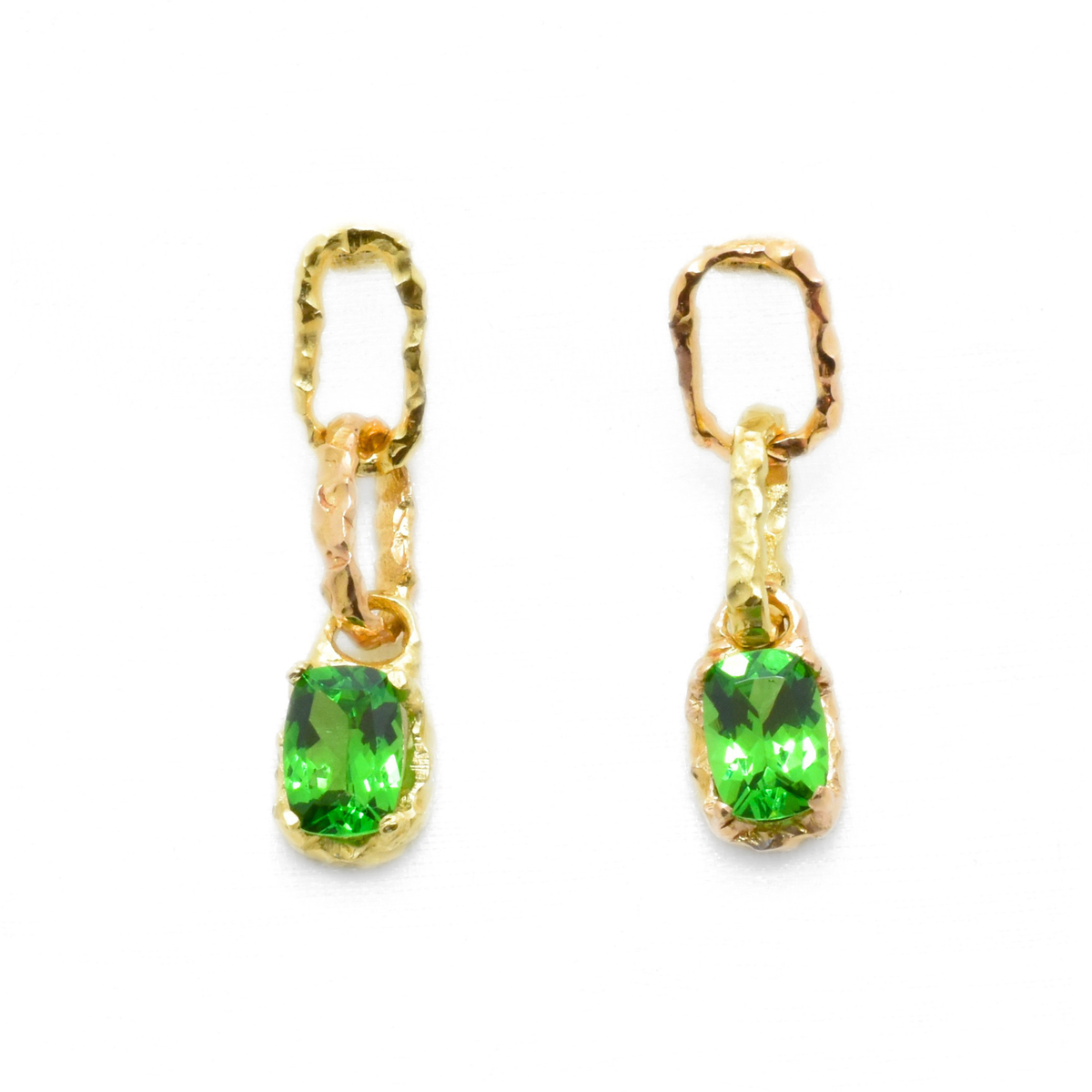 The Tsavorite Cushion Drop Earrings | Archive Series